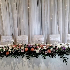 twinkle light backdrop by Designer Weddings Victoria