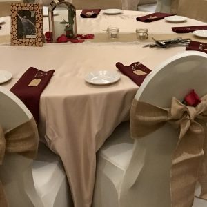 Chair Sashes by Designer Weddings Victoria