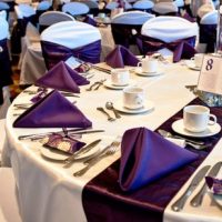 purple polyester napkins