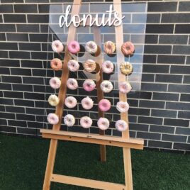 clear acrylic donut wall