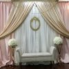 Blush and gold backdrop