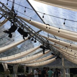Tent ceiling sails
